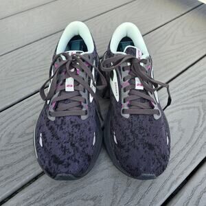 Brooks Adrenaline GTS 23 Women's Running Shoes Blk/Purple - Size 8